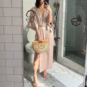 Babaton Aritzia Satin Midi Dress